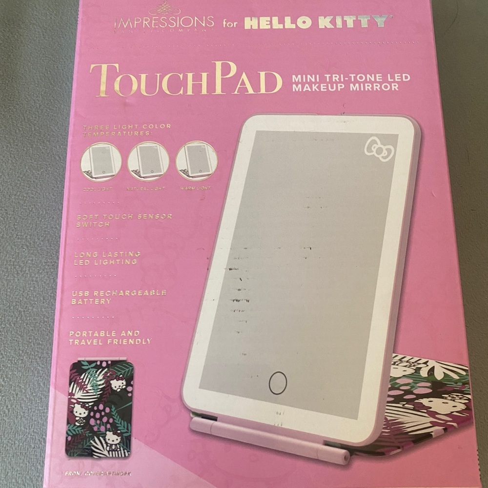 Touch pad hello kitty makeup mirror